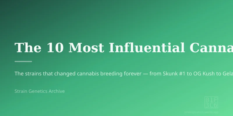 The 10 Most Influential Cannabis Strains of All Time